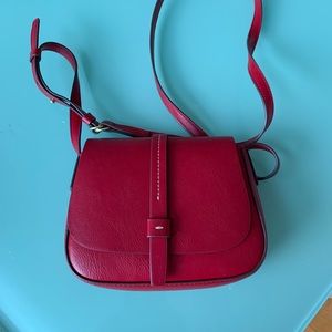 Leather crossbody bag